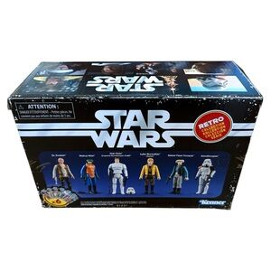 NEW Star Wars Kenner A New Hope Action Figures Set of 6 Retro Collection